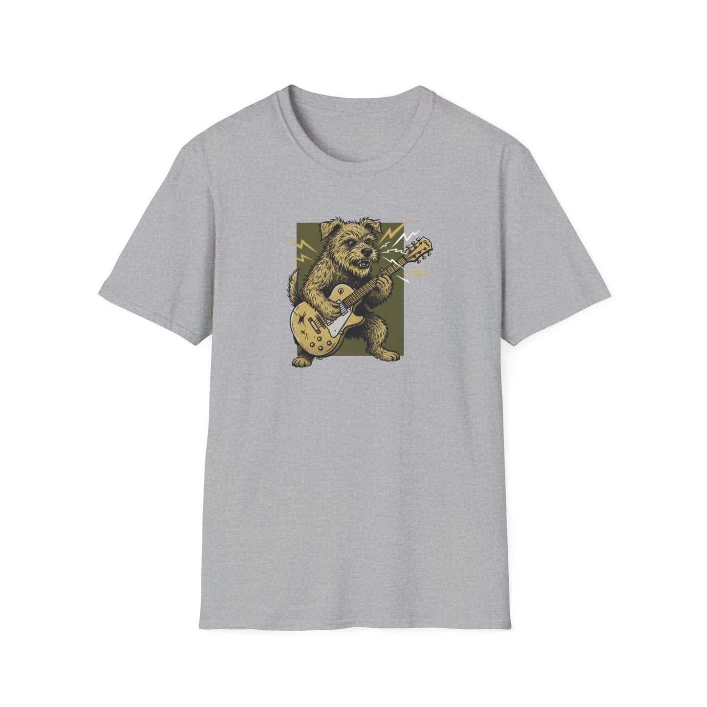 Angry Guitar Dog T-Shirt