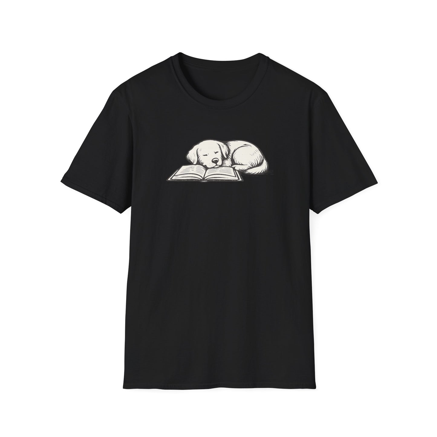 Sleeping Dog with Book T-Shirt