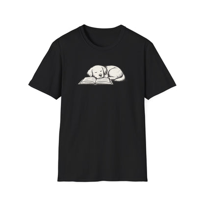 Sleeping Dog with Book T-Shirt