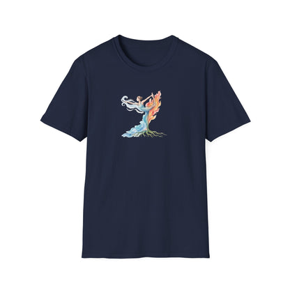 Watercolor Four Elements Yoga Pose T-Shirt