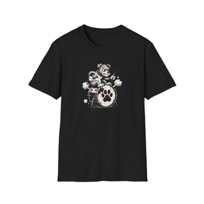Angry Drummer Dog T-Shirt