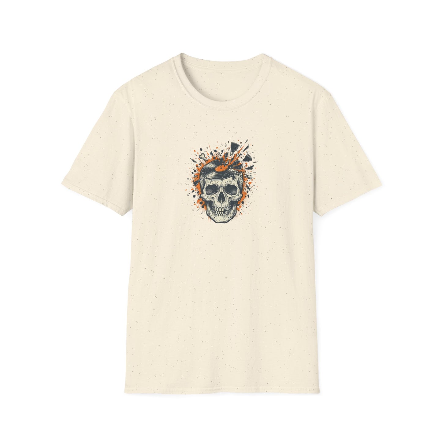 Broken Vinyl Skull T-Shirt