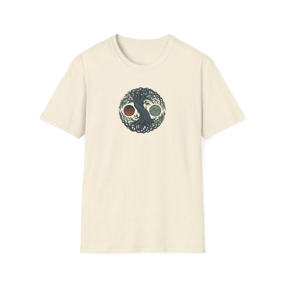 Earth and Water Tree Yin Yang T-Shirt