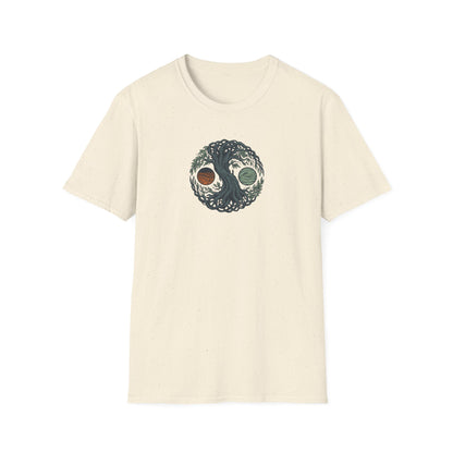Earth and Water Tree Yin Yang T-Shirt