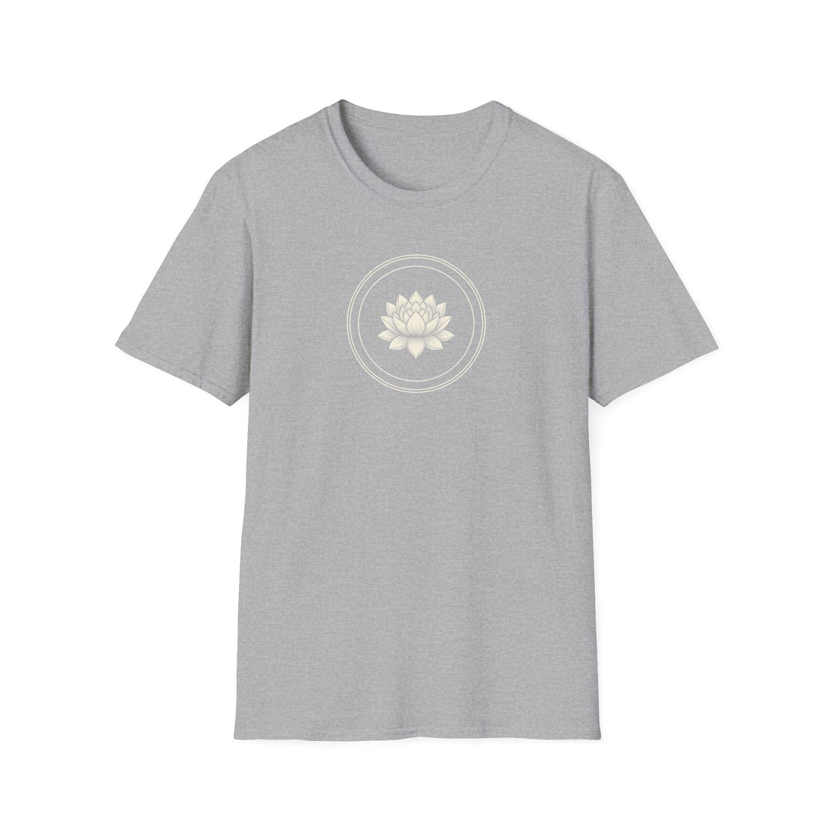 Black & White Lotus Flower T-Shirt