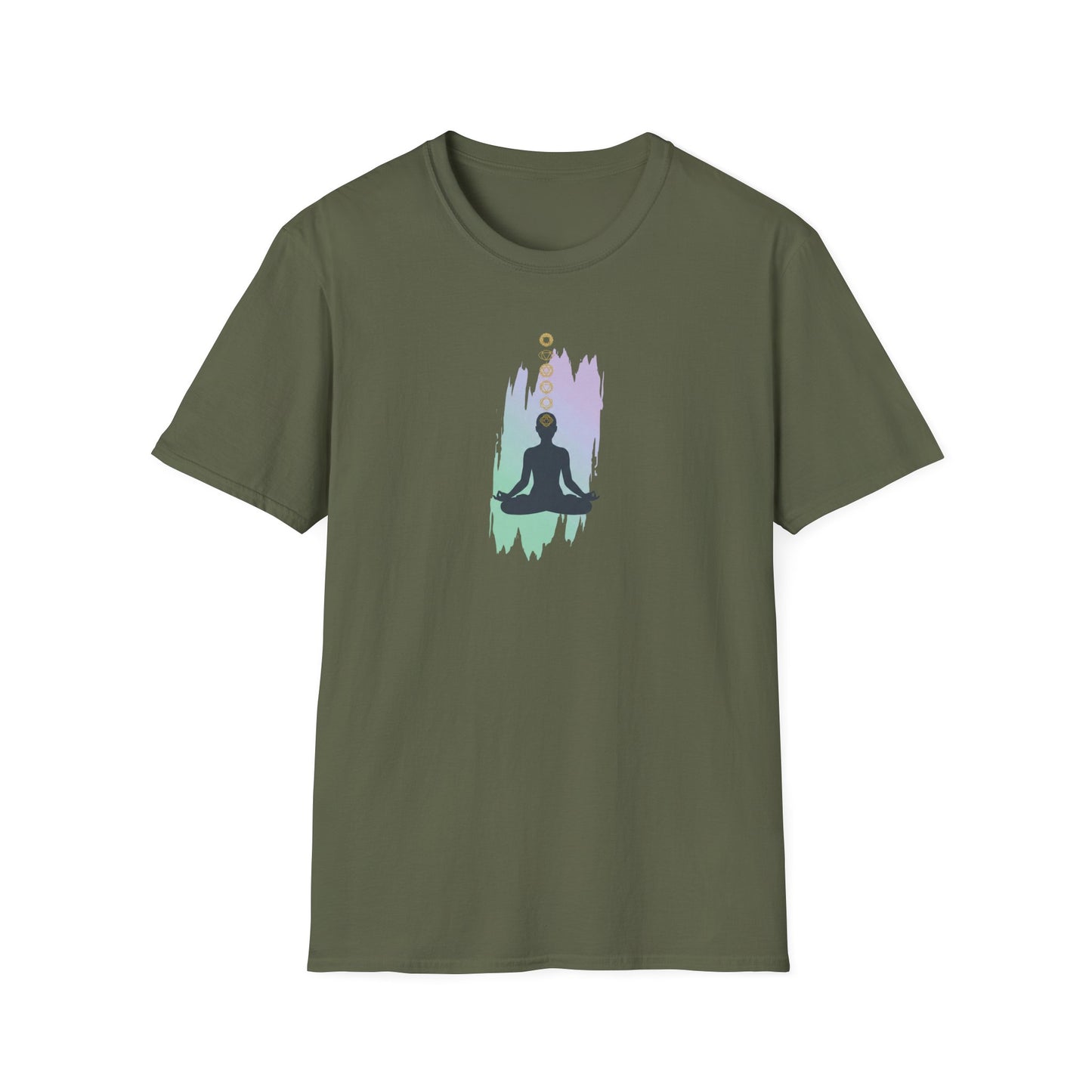 Paint Lotus Pose Chakras T-Shirt