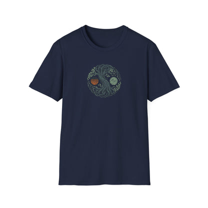 Earth and Water Tree Yin Yang T-Shirt