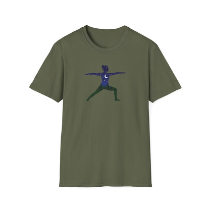 Night Forest Warrior Pose T-Shirt