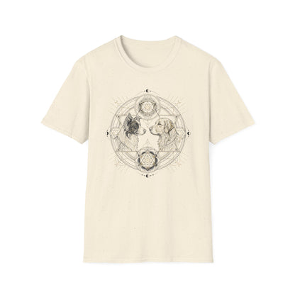 Sacred Geometry Dogs T-Shirt
