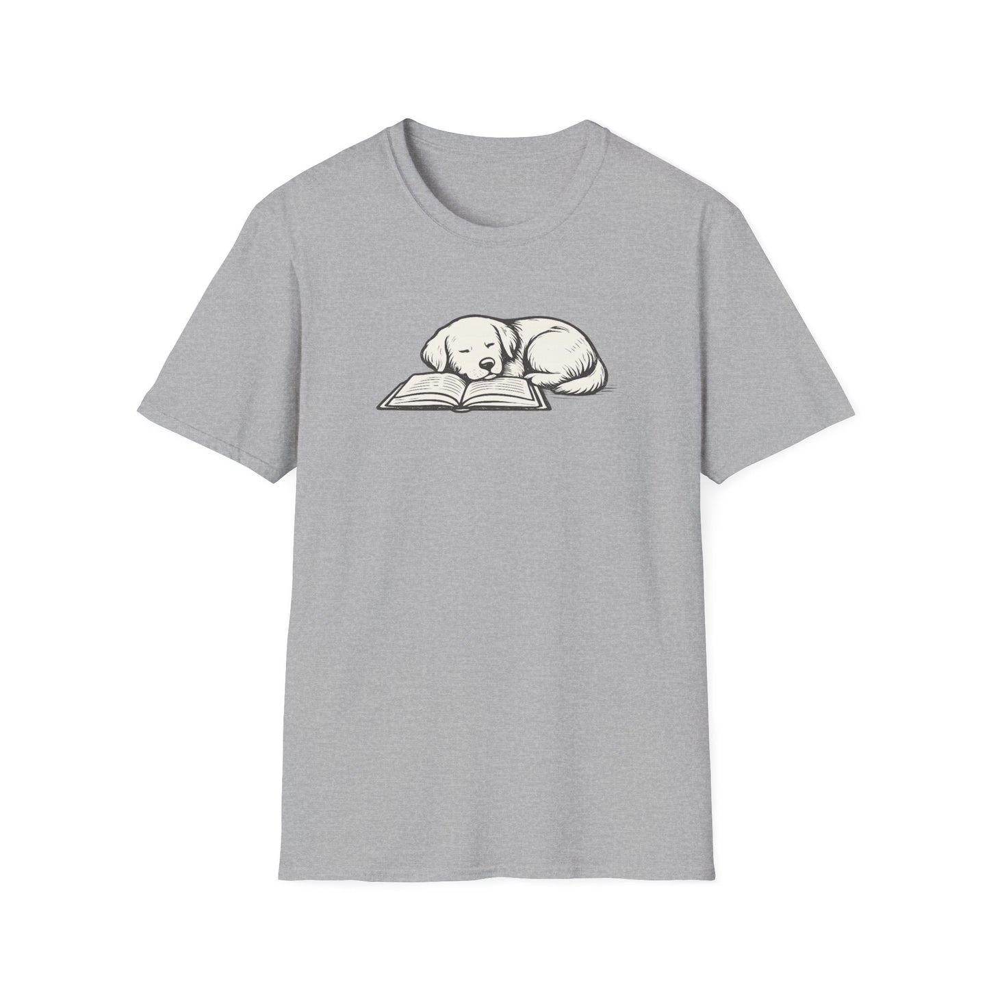 Sleeping Dog with Book T-Shirt
