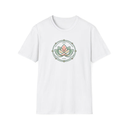 Pastel Geometric Lotus Flower T-Shirt