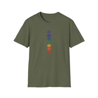 Vertical Color Chakras T-Shirt