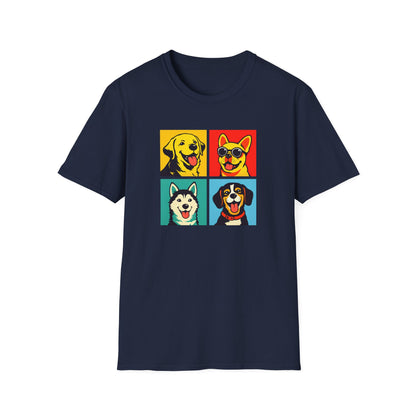 Four Dogs Mosaic T-Shirt
