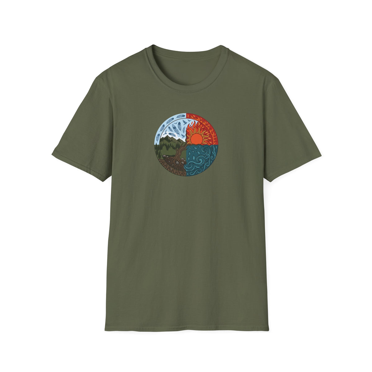 Four Elements Nature Quadrant T-Shirt