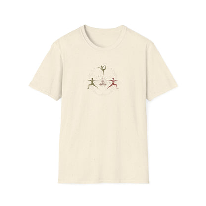 Watercolor Yoga Poses Botanical T-Shirt