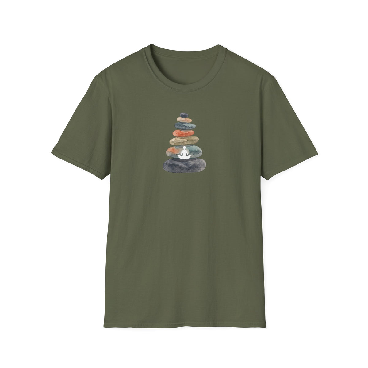 Watercolor Zen Stones T-Shirt