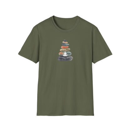 Watercolor Zen Stones T-Shirt