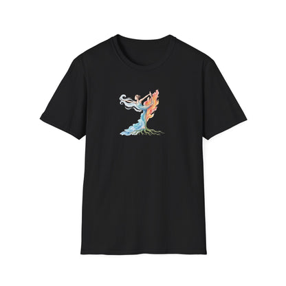 Watercolor Four Elements Yoga Pose T-Shirt