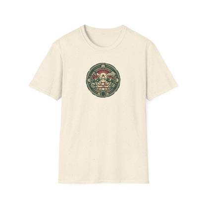 Vintage Four Elements Yoga Pose Badge T-Shirt