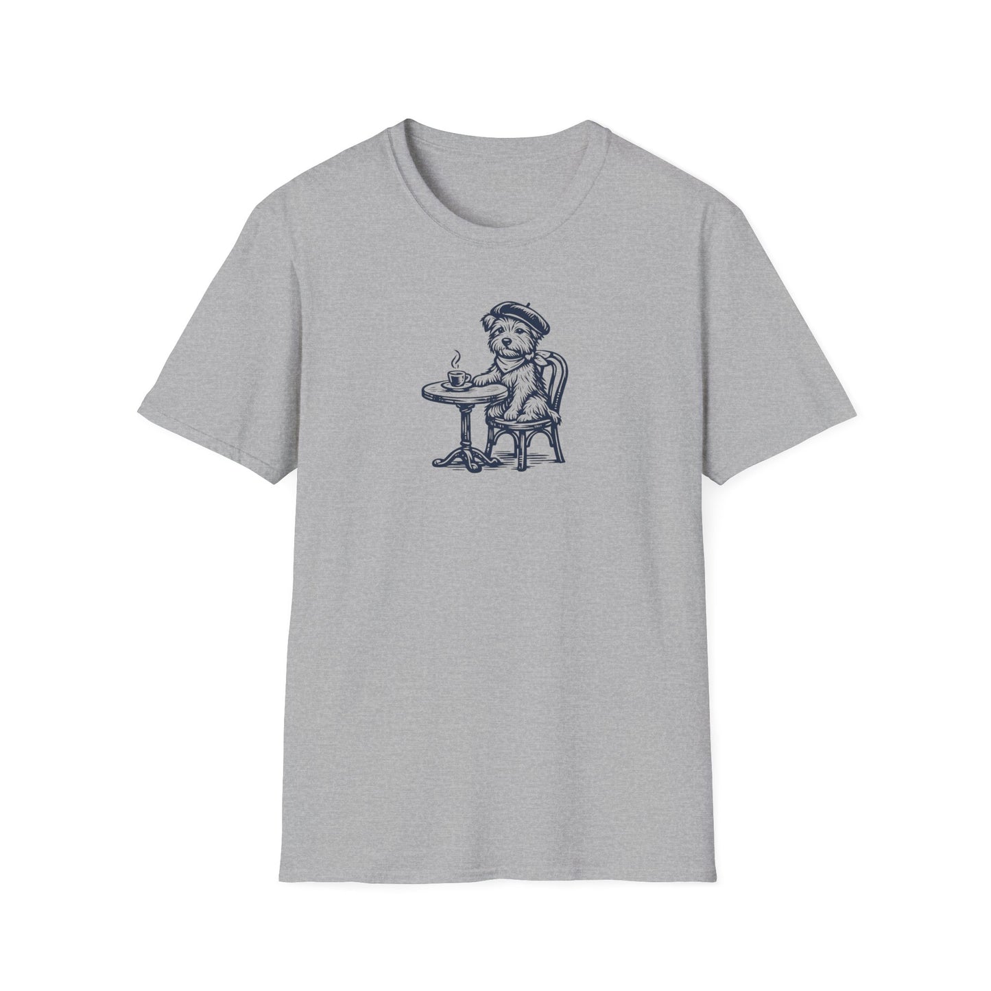 Coffee French Dog T-Shirt