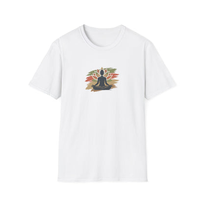 Earthy Brushstroke Lotus T-Shirt