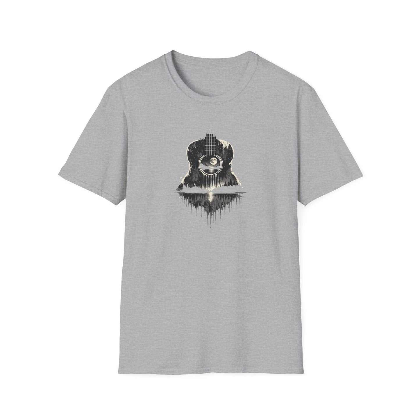 Cracked Moon Guitar T-Shirt