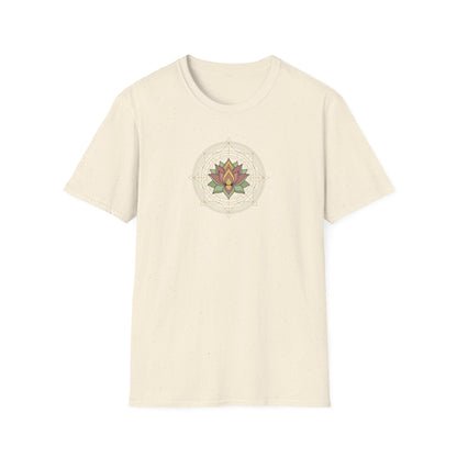 Geometric Lotus Flower T-Shirt