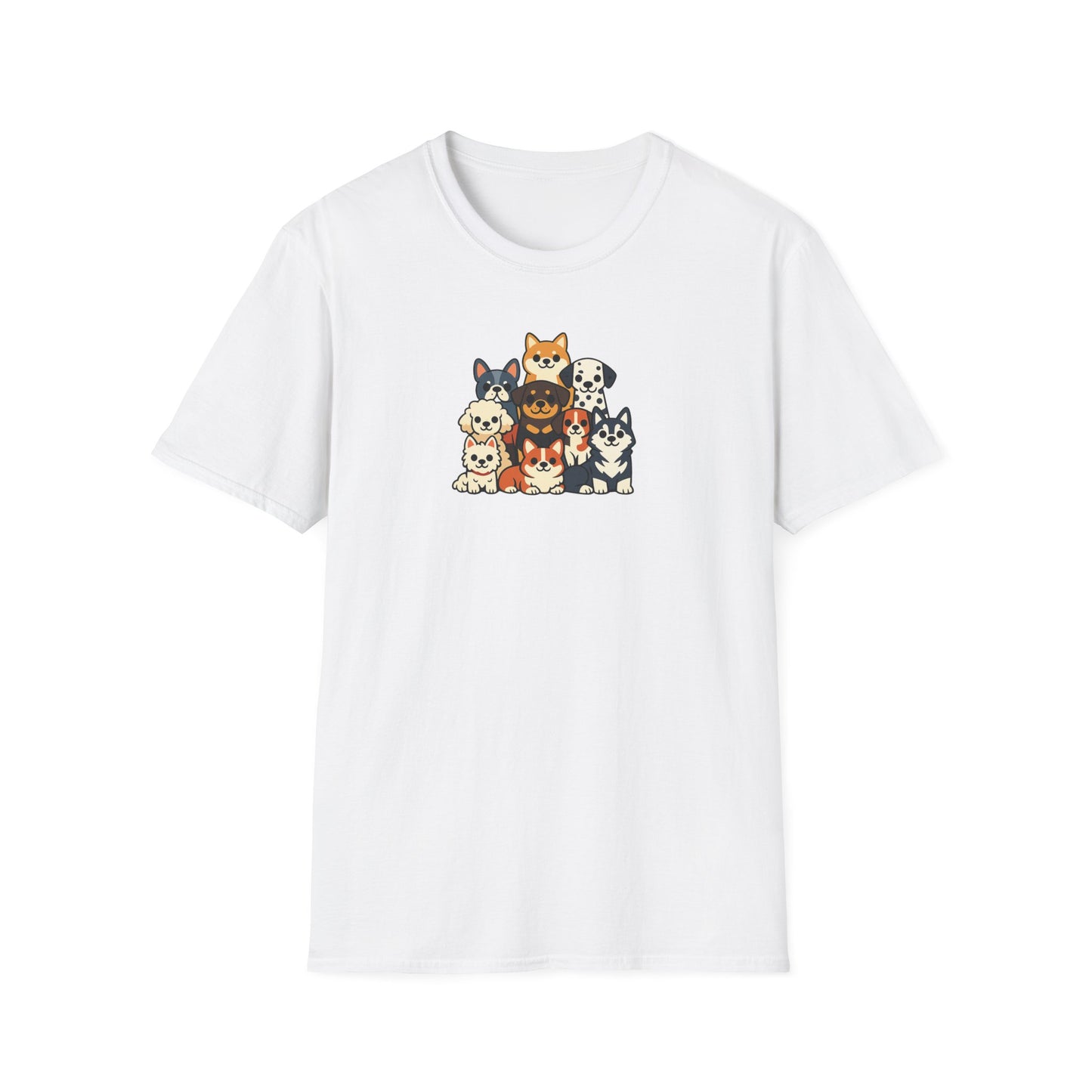 Cartoon Big Dog Group T-Shirt