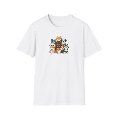 Cartoon Big Dog Group T-Shirt