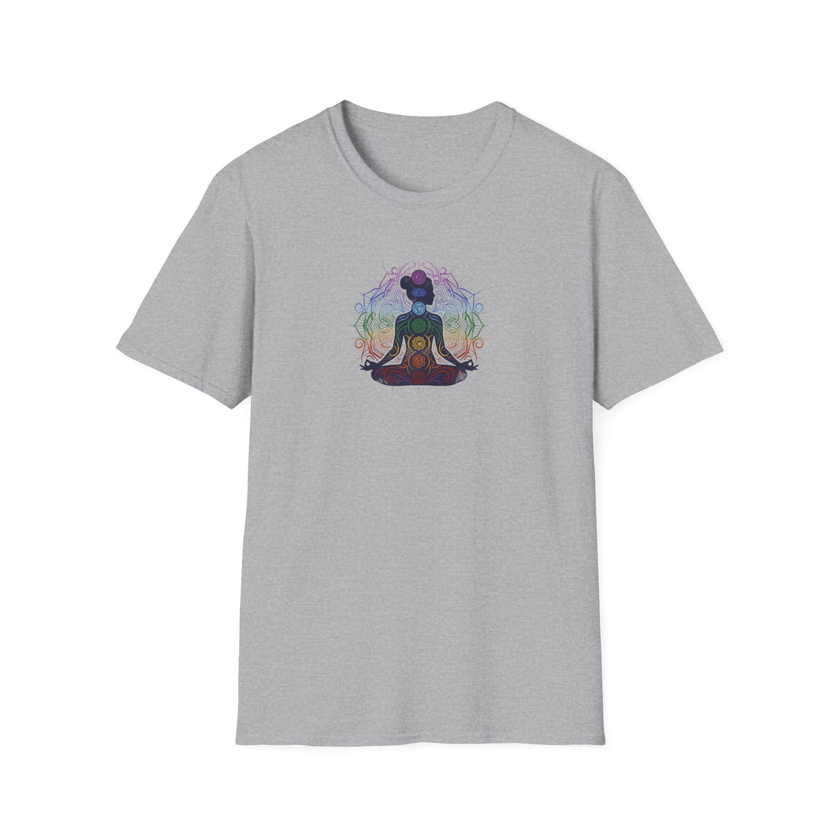 Vibrant Chakra Lotus Pose T-Shirt