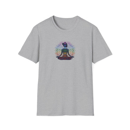 Vibrant Chakra Lotus Pose T-Shirt