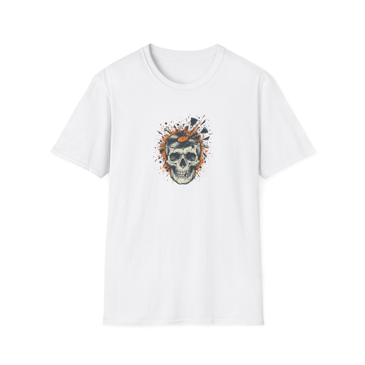 Broken Vinyl Skull T-Shirt