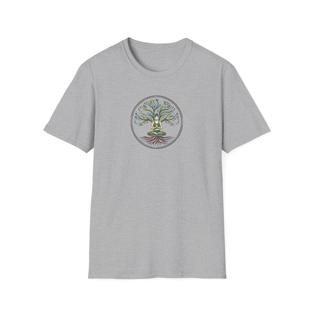 Calm Earthy Lotus Pose T-Shirt