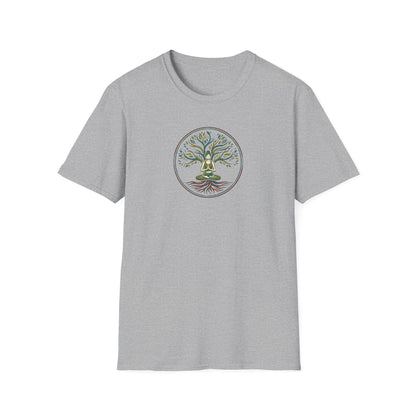 Calm Earthy Lotus Pose T-Shirt