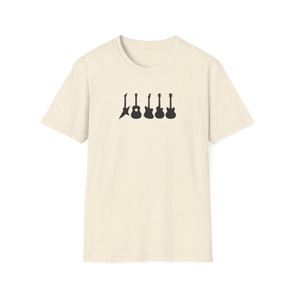 Guitar Types Silhouette T-Shirt