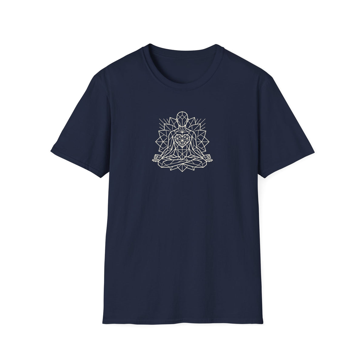 Polygon Heart Lotus Pose T-Shirt
