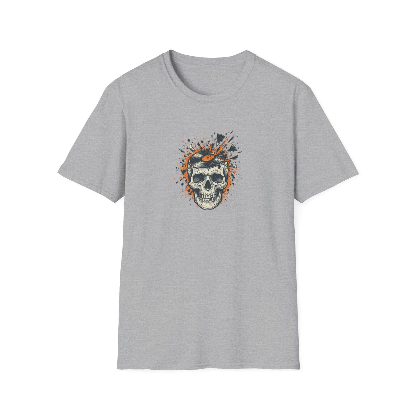 Broken Vinyl Skull T-Shirt