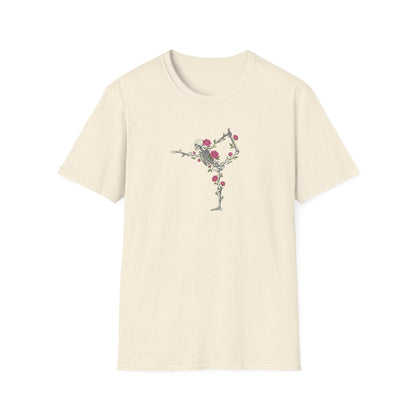 Floral Skeleton Asana T-Shirt