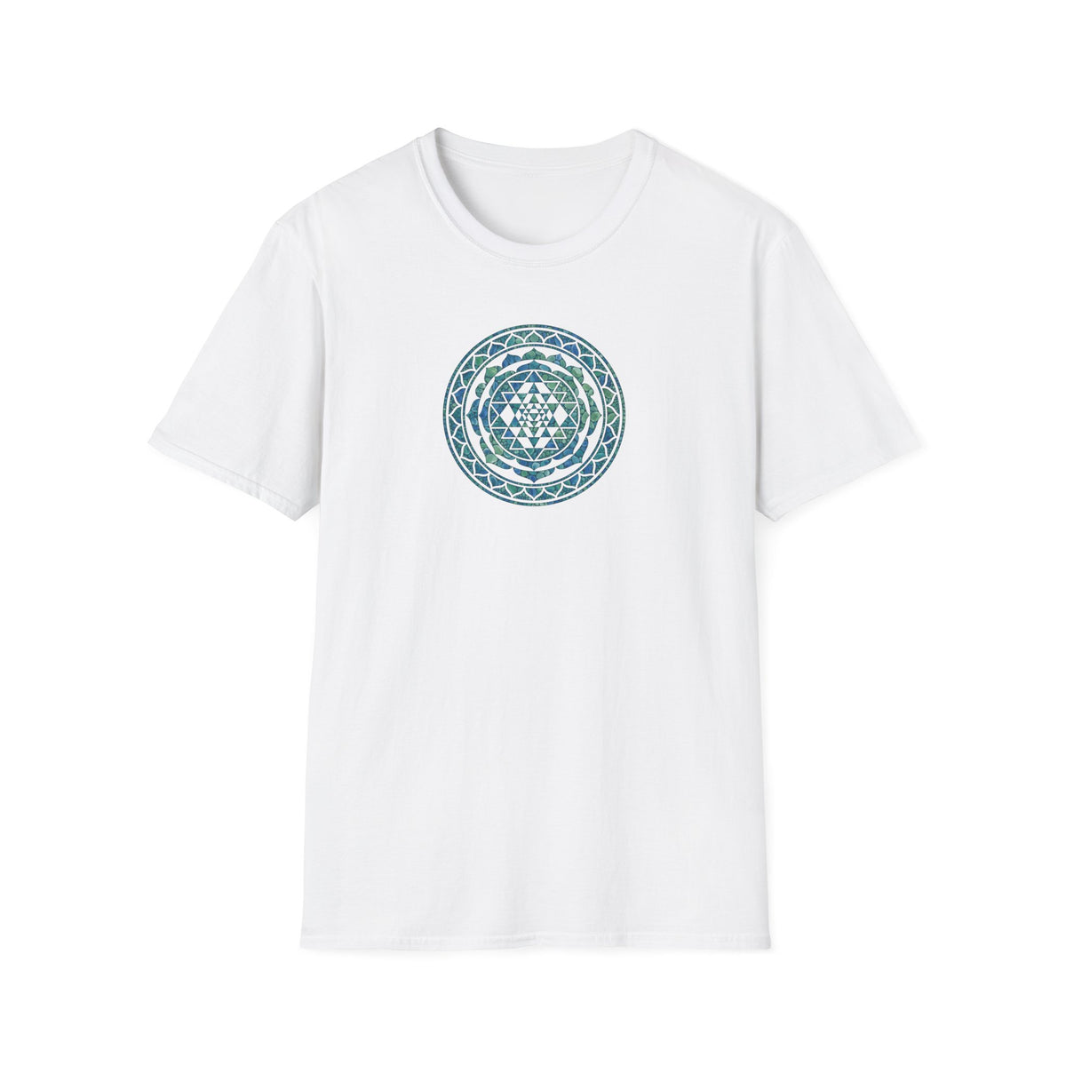 Watercolor Teal Mandala T-Shirt
