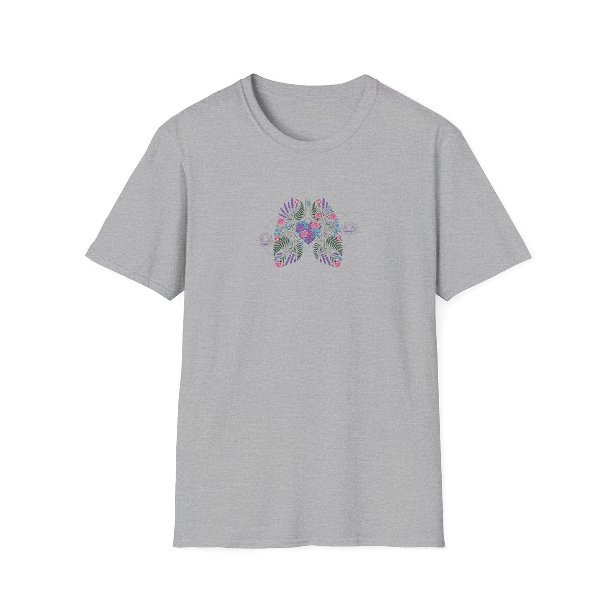 Breathing Floral Heart & Lungs T-Shirt