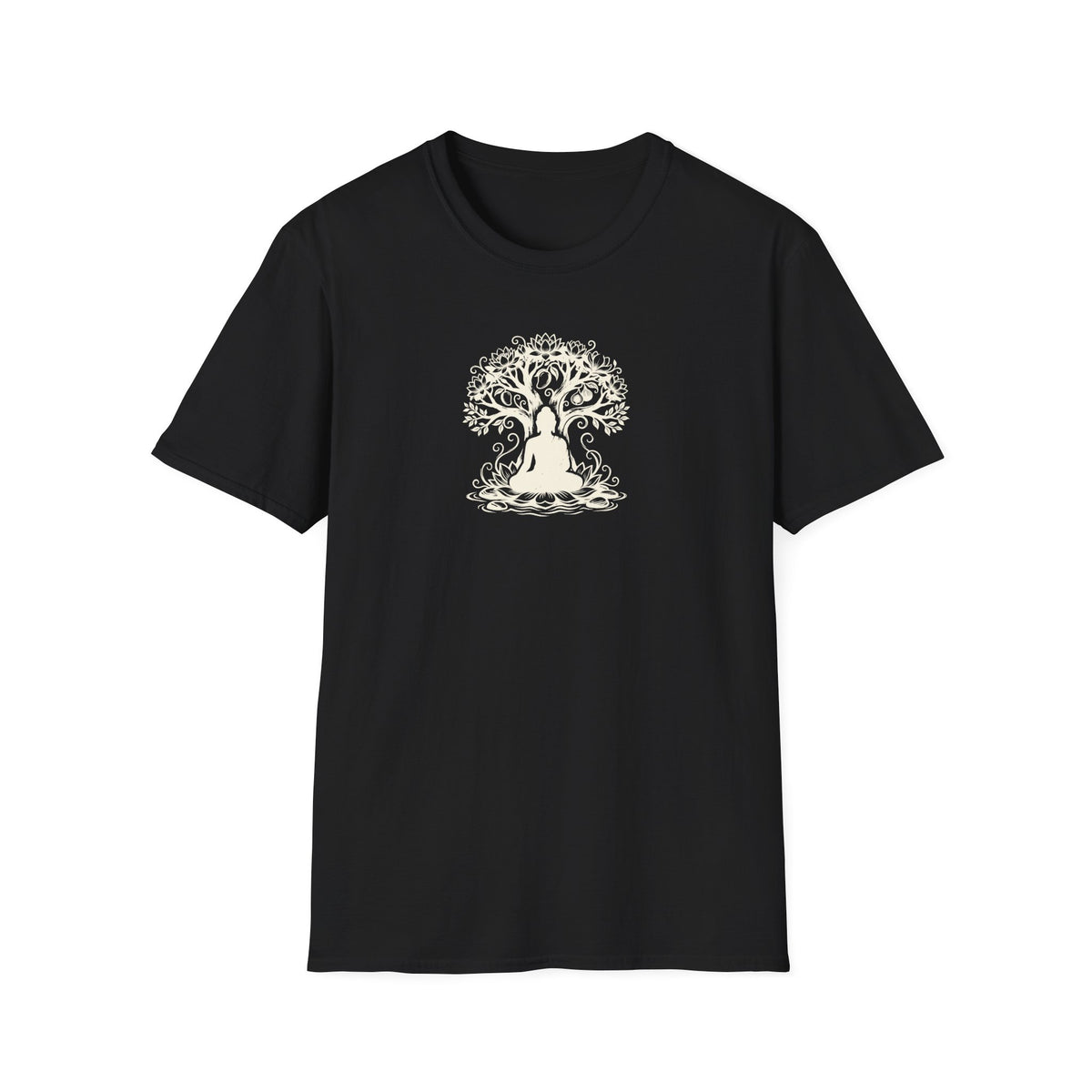 Ink Enlightenment Flower Tree T-Shirt
