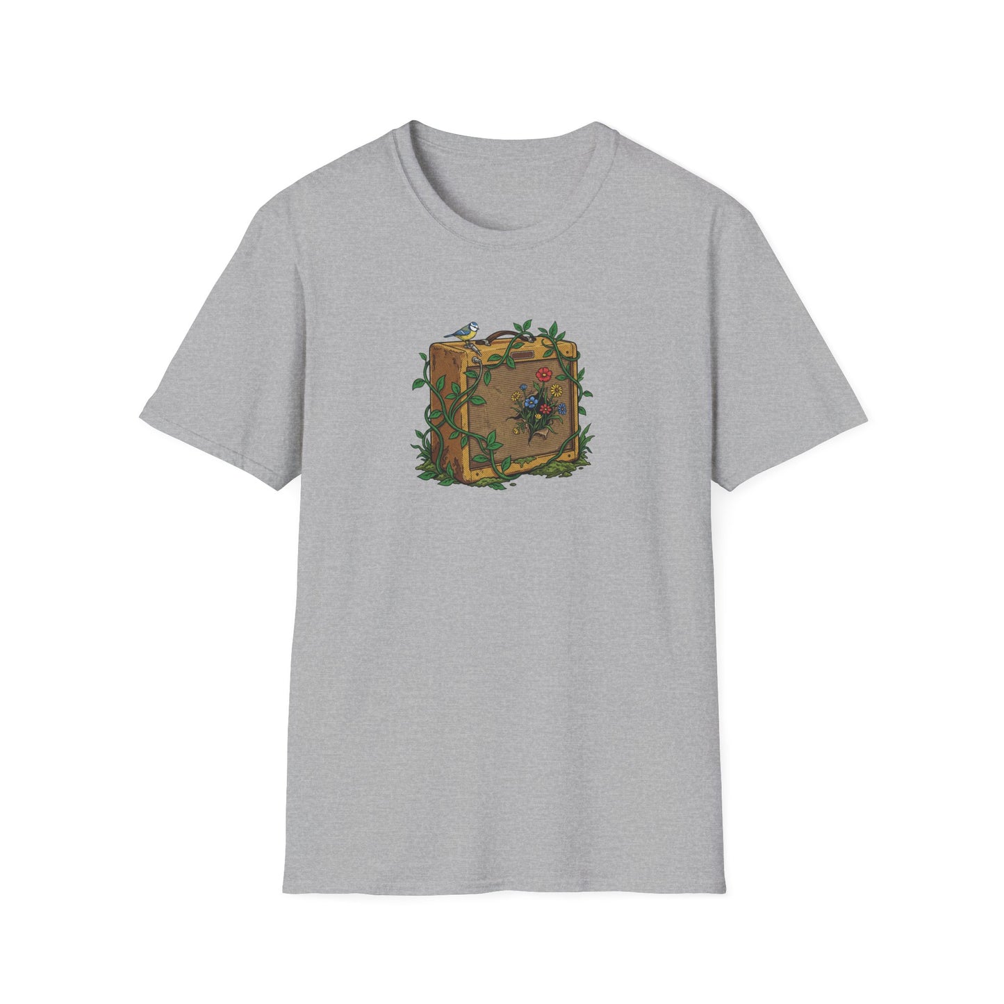 Bird and Flowers Amp T-Shirt
