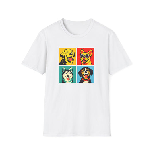 Four Dogs Mosaic T-Shirt