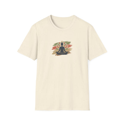 Earthy Brushstroke Lotus T-Shirt
