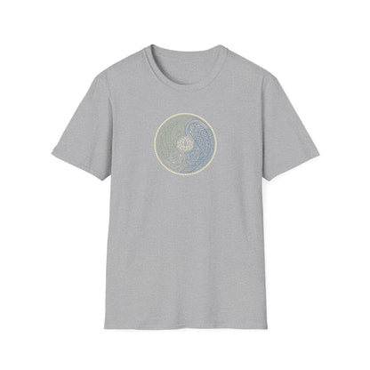 Line Art Koi Yin Yang T-Shirt