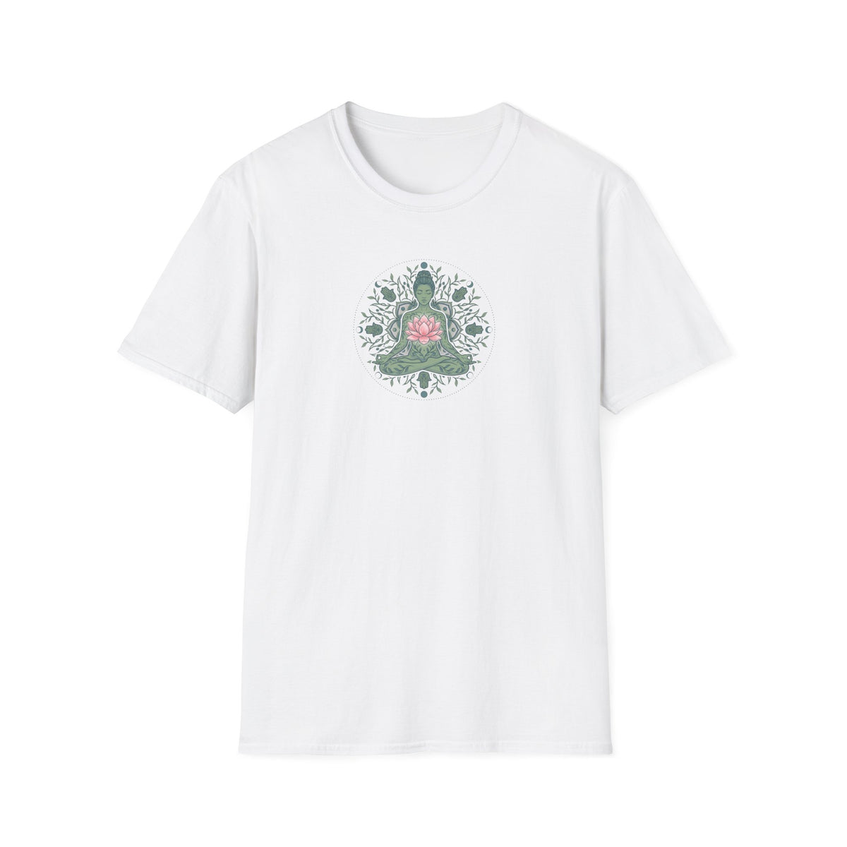 Flower Heart Lotus Pose T-Shirt