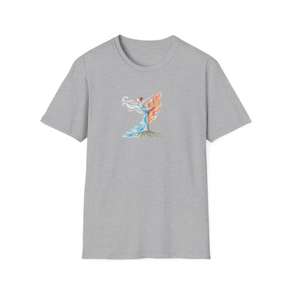 Watercolor Four Elements Yoga Pose T-Shirt
