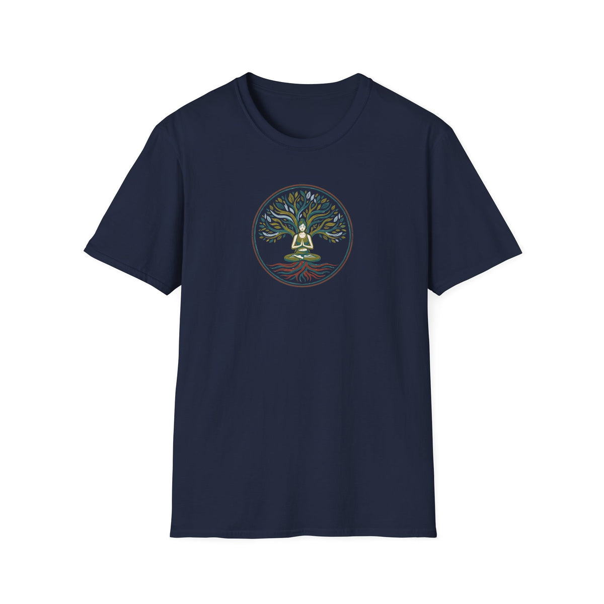Calm Earthy Lotus Pose T-Shirt