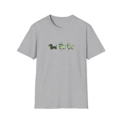 8-Bit Three Dogs T-Shirt