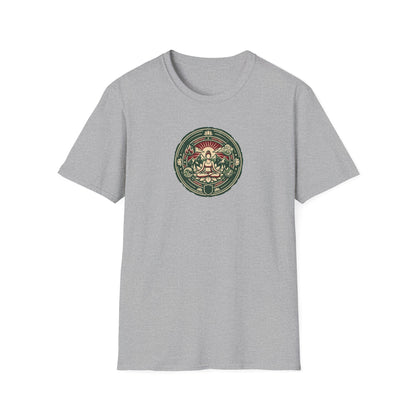 Vintage Four Elements Yoga Pose Badge T-Shirt